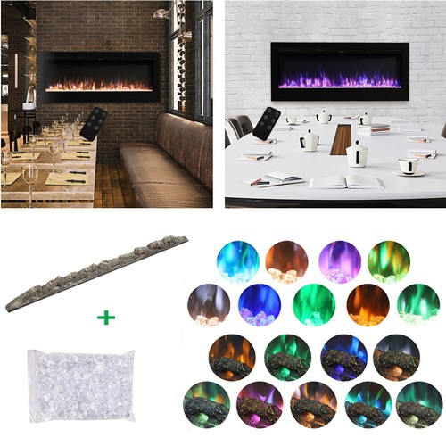 Electric Fire 40/50/60/70/80inch Inset Fire Wall Mounted LED Electric Fireplace - Picture 71 of 99