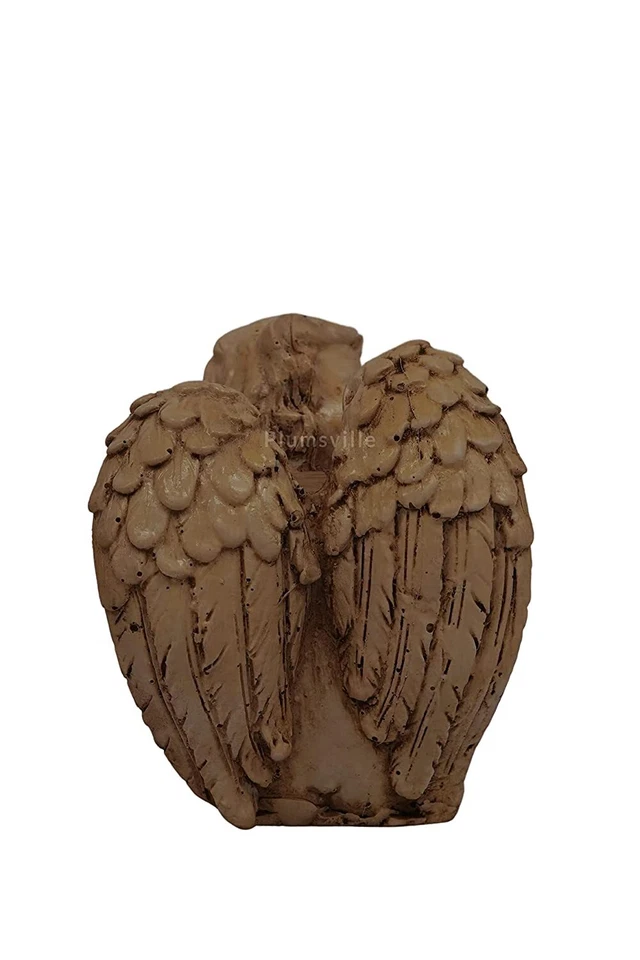 Lindo Pequeño Ángel Querubines Cupido con Alas Ídolo Estatua Hogar Decor Juego 2 - Imagen 4 de 4