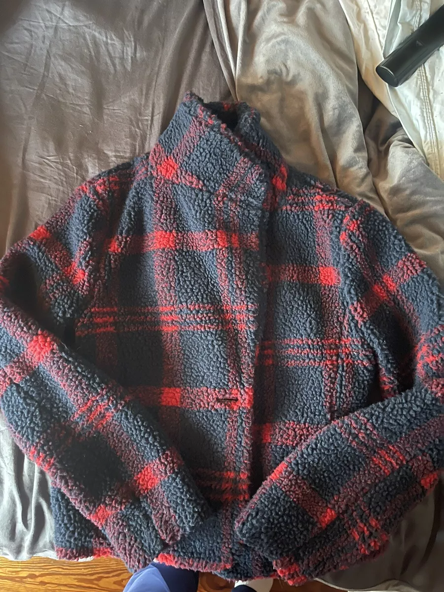 Plaid hotsell teddy coat