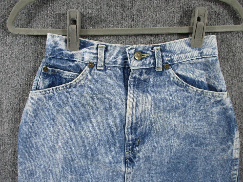 Falda corta vaquera vintage Sunset azul para mujer 5 azul lavado ácido años 80 90 EE. UU. Foto 4 de 4