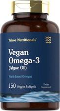 Vegan Omega 3 Supplement  150 Softgels  from Algae Oil  Non-Gmo  Gluten Free