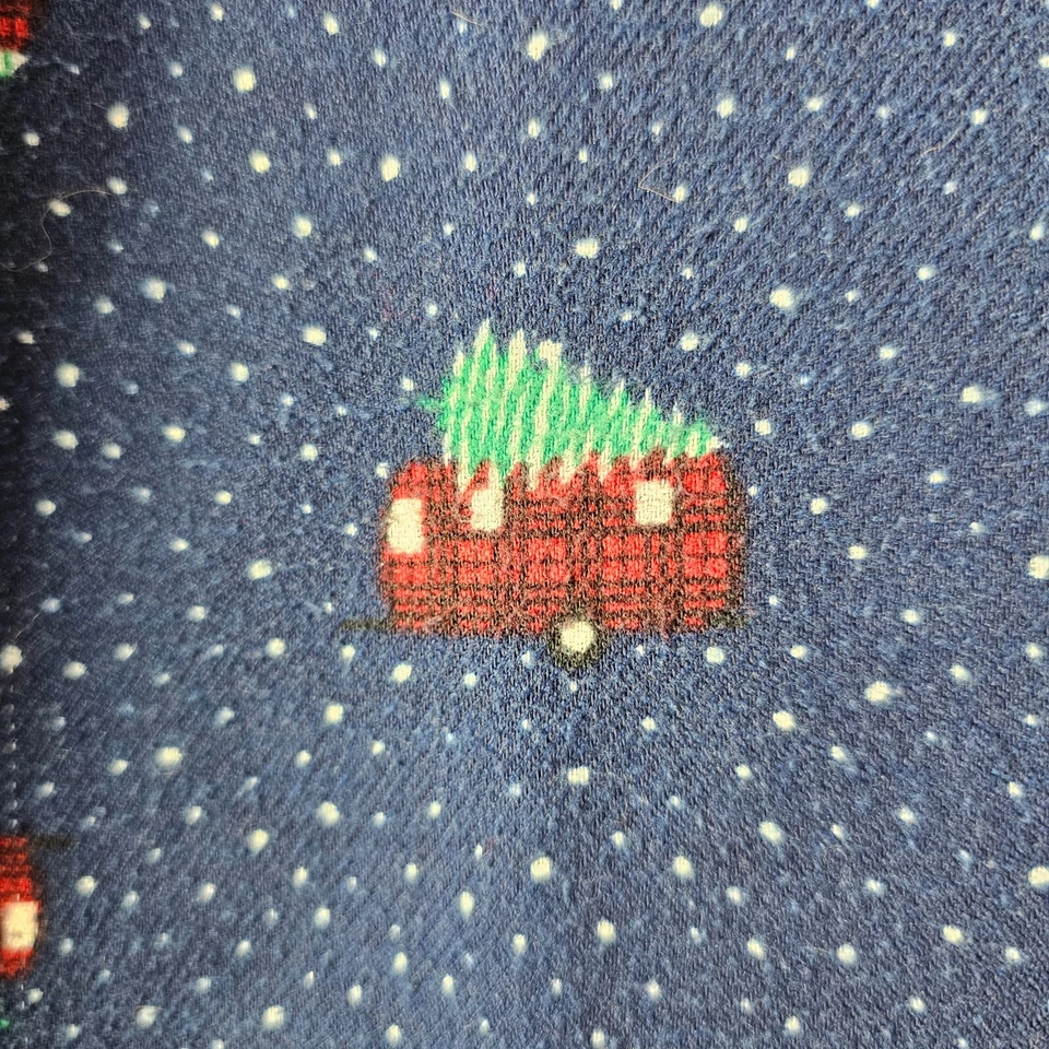 Lands’ End Boys XL 18 Flannel Pajama Pants Cotton Camper Van Print Stretch Waist - Image 3 of 4