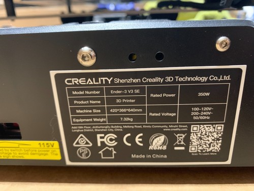 Creality Ender 3 V3 SE 3D Printer **FOR PARTS ONLY AS IS** - Photo 3/5