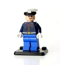 Battle Brick Collectible Dress Uniform marine made w/ real LEGO® minifig