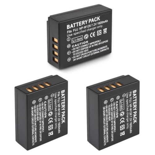 Batteria 1600mAh NP-W126 NP-W126S per Fuji XT20 XT3 XPro1 XT1 HS30EXR XE2 XA1 XA2 - Foto 10 di 10