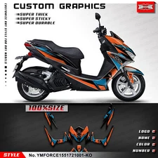 MX Complete Custom Sticker Decal Graphics Kit for Yamaha Force 155 2017-2021