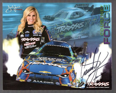 COURTNEY FORCE Signed Autographed 8x10 NHRA Photo