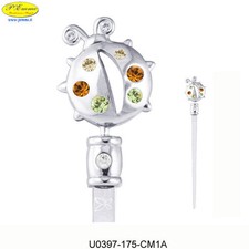 SILVER LADYBUG SWAROVSKI ELEMENTS CARD CUTTER IDEAL FOR FAVORS