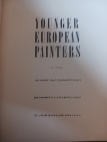 Younger European Painters 1953 Guggenheim Museum art exhibition catalog - Imagen 3 de 15