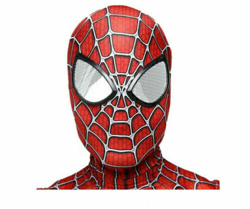 AU Spiderman Tobey Maguire Cosplay Costume Kids Boy Jumpsuit Fancy Dress Gift - Picture 7 of 12