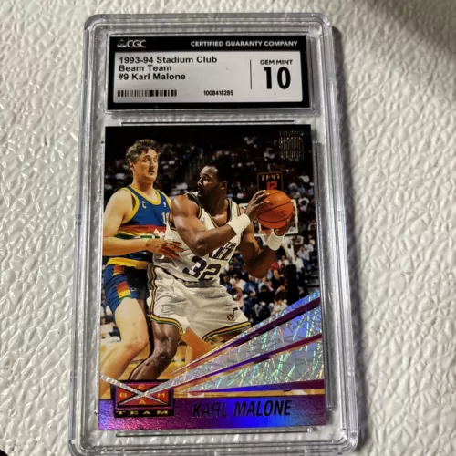 1993-94 Topps Stadium Club - Beam Team #9 Karl Malone CGC GEM MINT 10