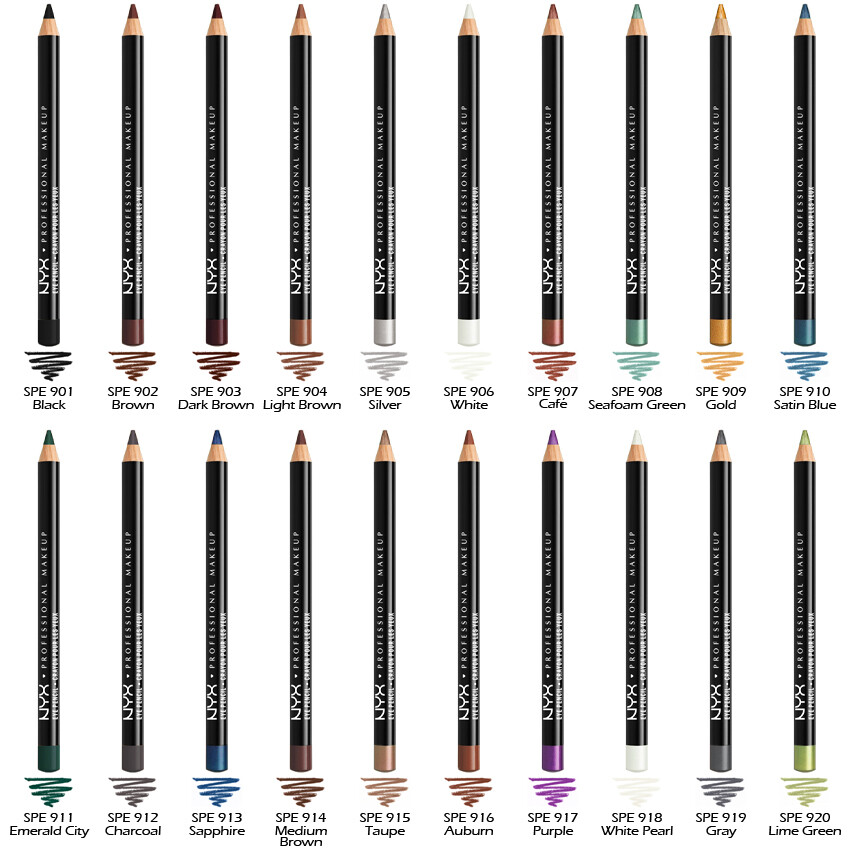 6 NYX Slim Eye / Brow Pencil Eyeliner - SPE "Pick Your 6 Color" Joy's cosmetics