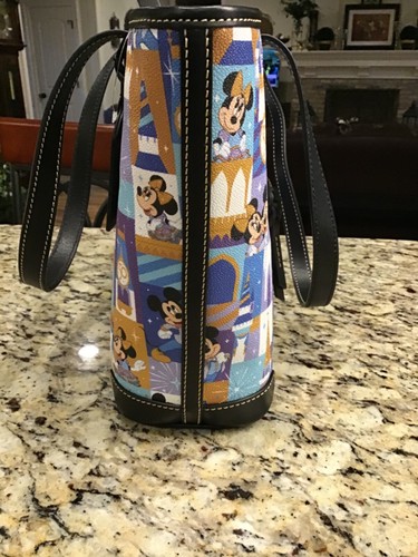 Borsa tote bag Disney Dooney & Bourke Walt Disney World 50° anniversario - NUOVA - Foto 6 di 7