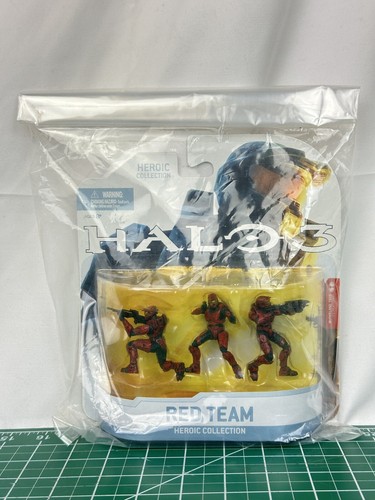 Halo 3 Red Team Heroic Collection McFarlane Toys 2009 Action Figure Set