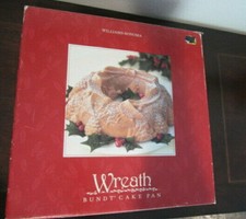 WREATH BUNDT CAKE PAN 2003 Nordic Ware for Williams Sonoma Made in USA Christmas