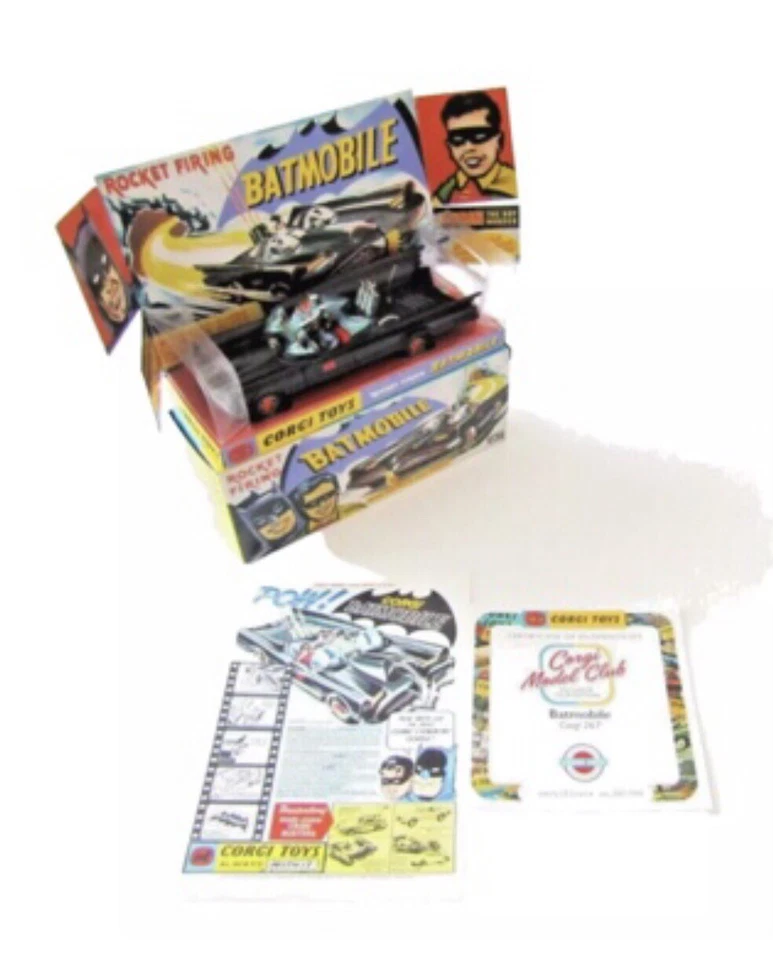 Corgi Toys 267 Batmobile 1966 MATT BLACK TV Series 2024 Club Edition Boxed 2024 - Image 2 of 4
