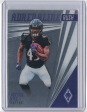 JUSTICE HILL 2019 Panini Phoenix Adrenaline Rush RC Rookie #4 RAVENS