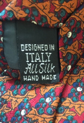 Neckties Robert Talbots Studios, Claudio Gatti, Giacomo Italia Silk Red - Picture 6 of 7