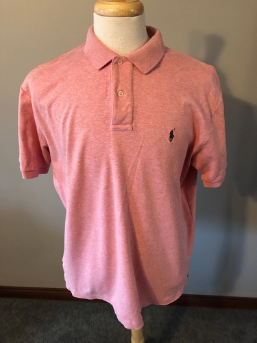 salmon pink polo