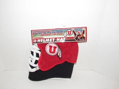 NEW University of Utah Be In the Game Football Helmet Winter Hat & Neck Warmer - Image 1 of 4