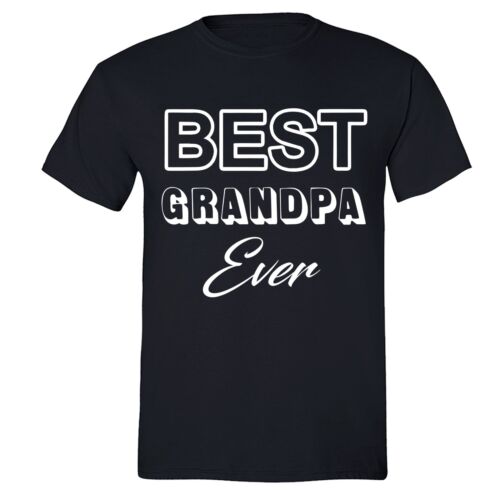 Father's Day tshirt Gift Best Grandpa Ever Pop T-shirt  Dad Daddy King Husband - Picture 1 of 2