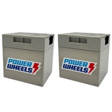  2  00801-1869 Battery 12 Volt Gray Genuine Power Wheels Fisher Price Grey 12V