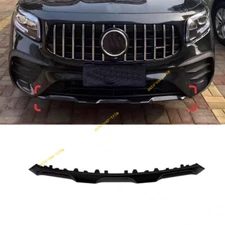 For 2020-2023 Benz GLB-Class Gloss Black Front Bumper Lip Molding Trim Replace