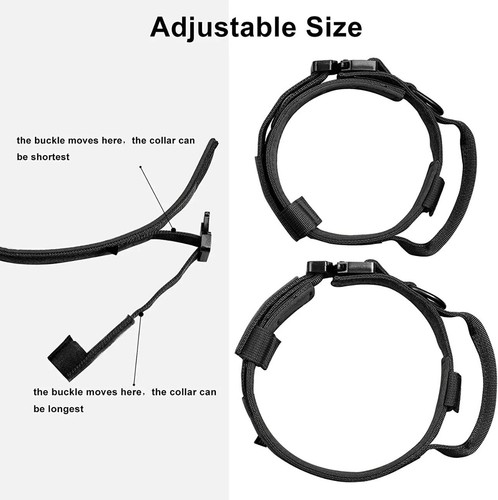 Collar Táctico para Perro, Ajustable Entrenamiento Militar Nylon Collar para Perro con Control - Imagen 15 de 17