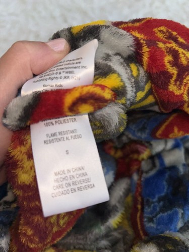 Harry Potter Kids Sz. S Soft Plush Robe. Soft, Grt. Shape - Picture 6 of 8