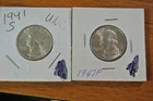 1941-S AND 1947 UNC Washington Quarters