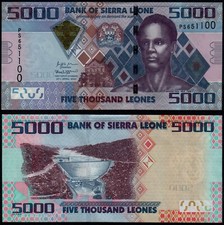 SIERRA LEONE 5000 LEONES (P32) 2021 UNC