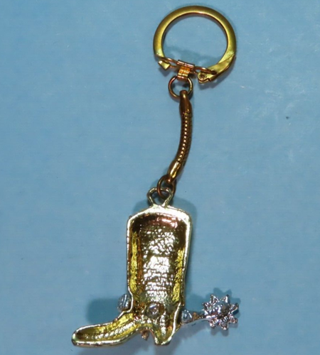 Bota de Vaquero Tono Dorado con Llavero/Llavero Espuela Tono Plateado - Imagen 3 de 6