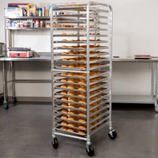 20 Pan End Load Bun Commercial Dough Baking Full Sheet Pizza Bakers Speed Rack