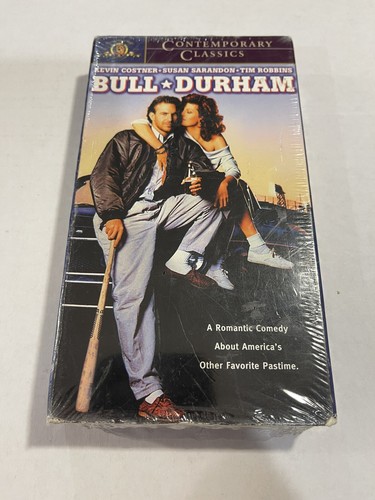 KEVIN COSTNER "BULL DURHAM" VHS 1989 orion sealed