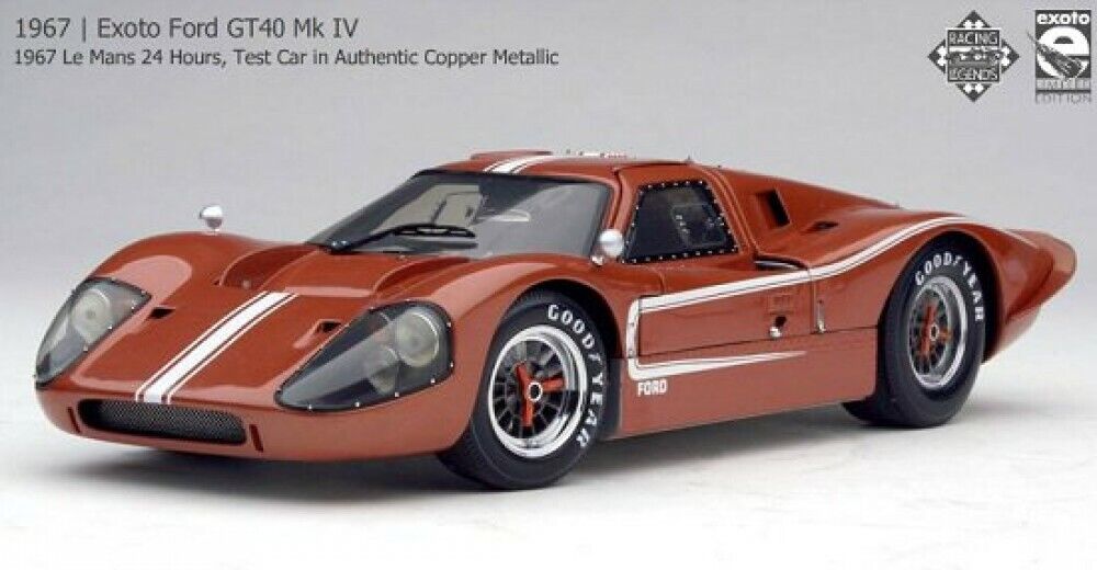 EXOTO 1/18 Scale FORD GT40 Mk.IV LeMans 1967 Test car EXOTO 1/18 Scale FORD GT40 Mk.IV LeMans 1967 Test car