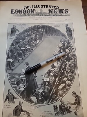 1904 23. April 1904 Austen Chamberlain Titelseite illustriert London News