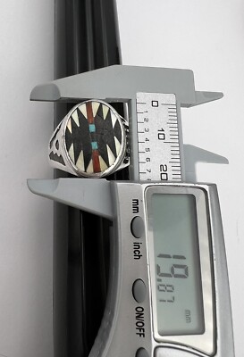 Charlotte Dishta Zuni Native American Multi Stone Inlay Ring