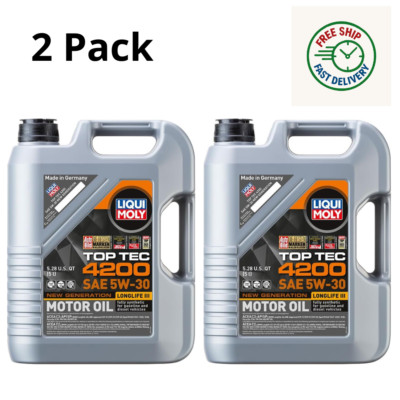 Pack of 2 - LIQUI MOLY 2011 Top Tec 4200 SAE 5W-30 New Generation,5 L