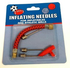 5pc Inflating Needle Set Air Pin with Adaptor Sports Ball Bike Soccer Toys