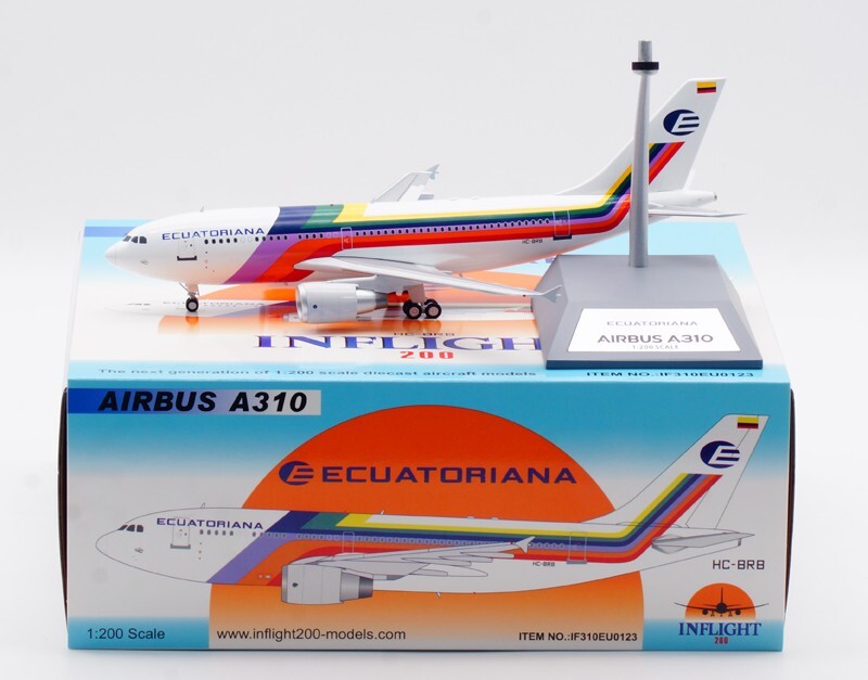 1:200 InFlight ECUATORIANA AIRBUS A310-300 Passenger Airplane