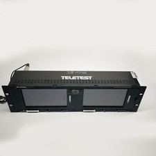 Teletest OZR2710 doppio monitor LCD rack 7 pollici PAL NTSC SDI trasmissione AV