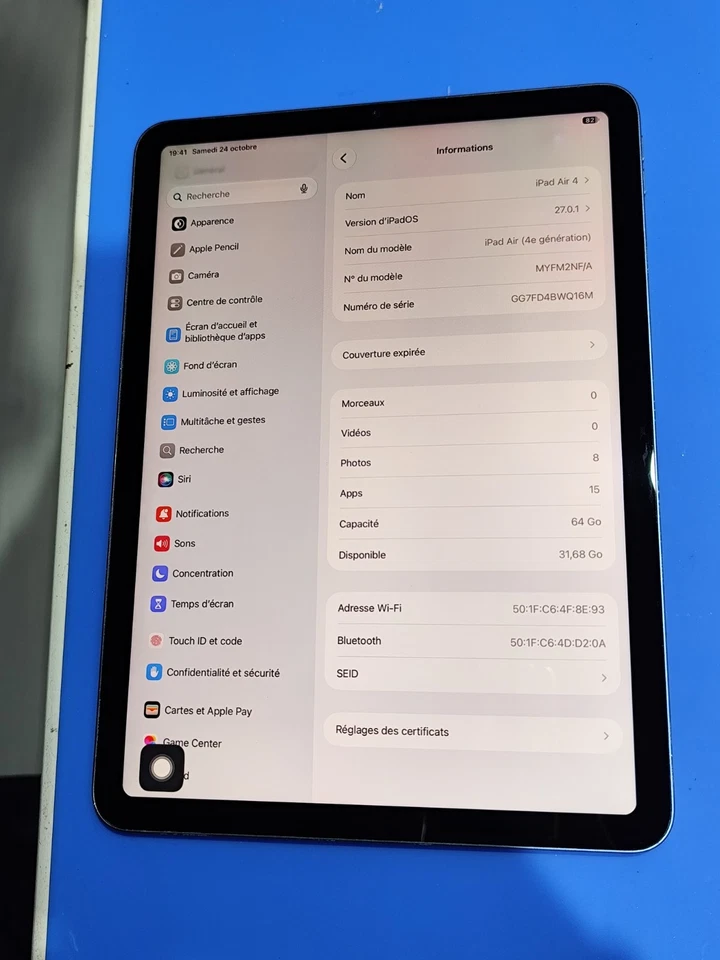 Apple iPad Air (4th generation) · 64GB · Wi-Fi, photo 2 sur 5