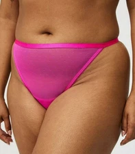 Torrid HOT 🔥 Pink Polka Dotted Mesh G-String Panty Plus Size 0X/L/12