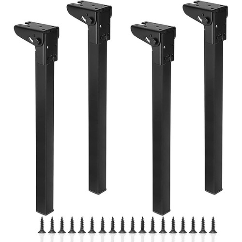 4 Pack Folding Table Legs 15.75 Inches Folding Legs Heavy Duty Metal Furnitur