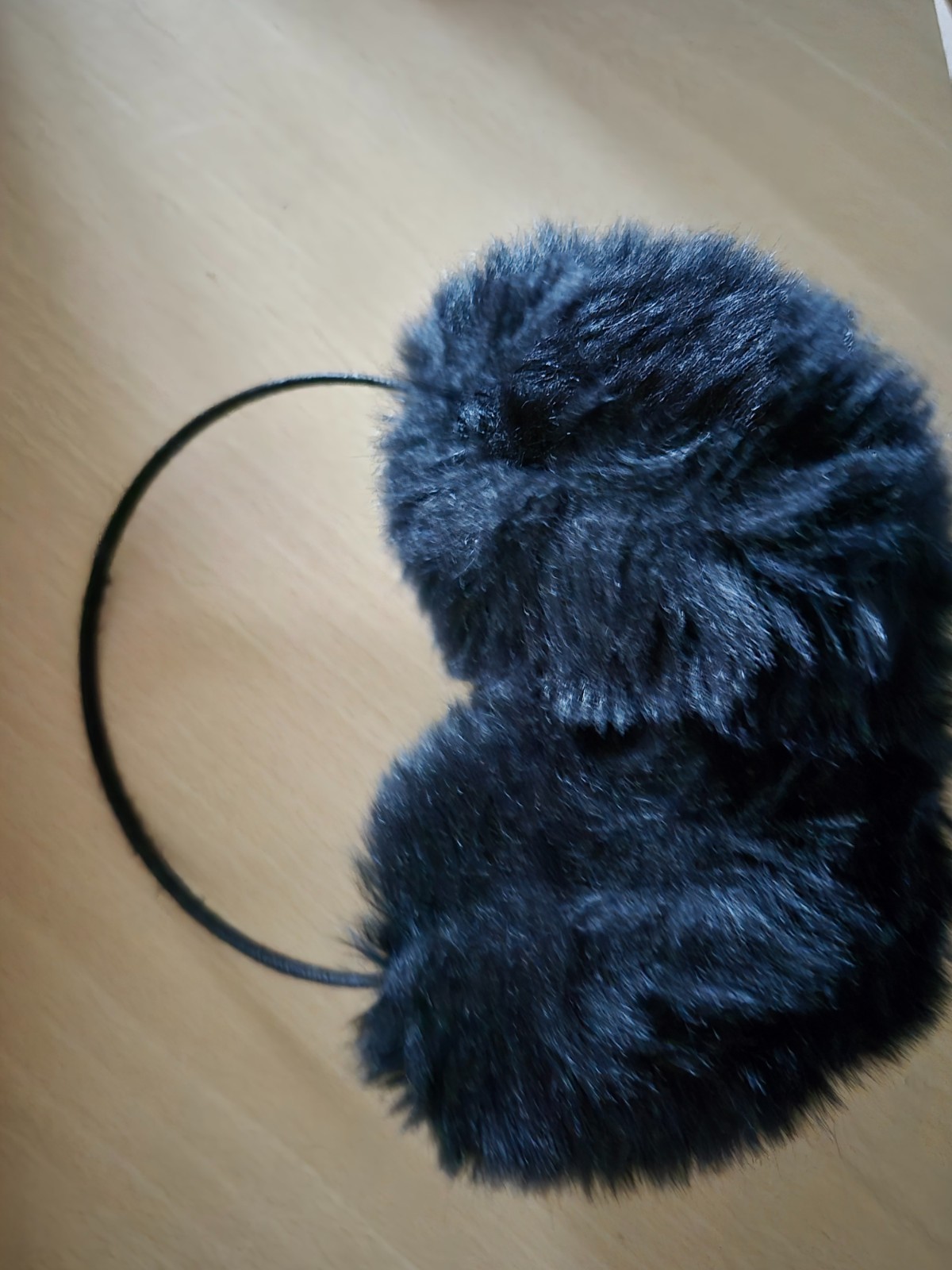 Faux Fur Gillet, Black Jacket and Scarfs & Black ear muffs Job Lot Size S - M thumbnail 7