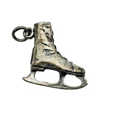 925 Sterling Silver Ice Skate Charm Figure Skating Charm VINTAGE