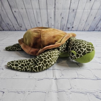 Aquarium Sea Life Professor the Sea Turtle Large Plush Green Brown Landry's NWT