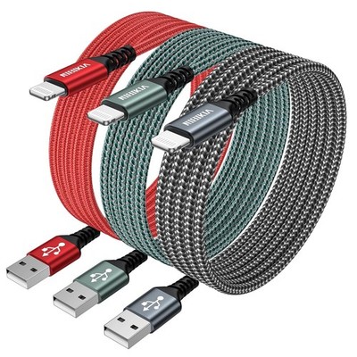 iPhone Charging Cable, Lightning Cable [3 Pack 2M] Charging Cable iPhone Fast