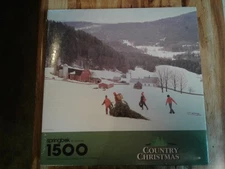 Puzzle1500 Country Christmas NEW in package