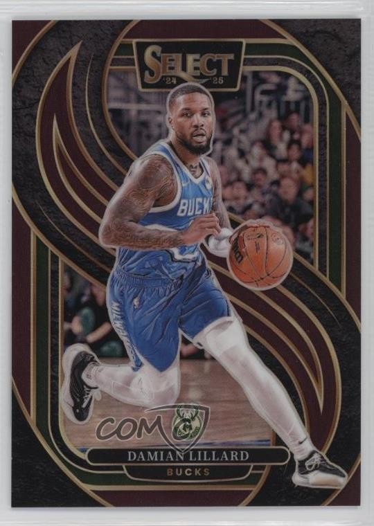 2024-25 Panini Select Premier Level Maroon Prizm 62/175 Damian Lillard #145 16wc